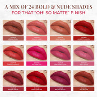 Just Herbs Ultra Matte Bullet Lipstick Nourishing Non Drying and Long Stay Lipsticks for Women 4 g (Sweet Sangria)