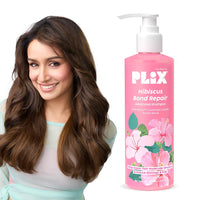 PLIX - THE PLANT FIX Hibiscus Bond Repair Advanced Shampoo for Damaged, Frizzy Hair - 200ml | Repair Hair Molecular Structure | FiberHance & Hibiscus Extract | Men & Women