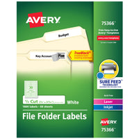Avery TrueBlock File Folder Labels, 2/3