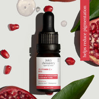 Juicy Chemistry 10% Vitamin C + EGCG Serum, 10 ml | Face Serum for Glowing Skin with Hyaluronic Acid | Fades Dark Spots, Pigmentation & Brightens Skin | Beginner Friendly - Men & Women