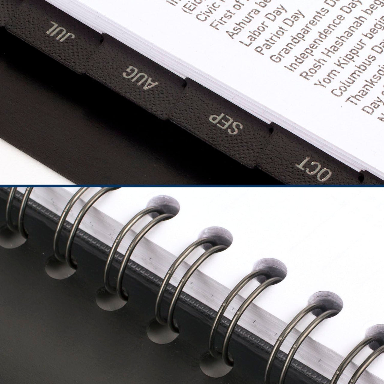 AT-A-GLANCE Planner 2024-2025 Academic, Weekly & Monthly, Half-Hourly Appointment Book, 8-1/4" x 11", Large, Monthly Tabs, Flexible Cover, Contempo, Black (70957X05) 2024-2025 New Edition