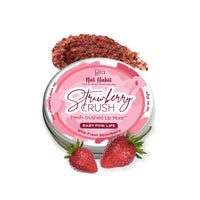 Nat Habit Cold Pressed Oil Combo Castor Oil 200 ml and Strawberry Crush Lip Mura - Lip Scrub 20g For Hair Fall & Hair Growth, Pink & Soft Lips, Chemical & Preservatives Free