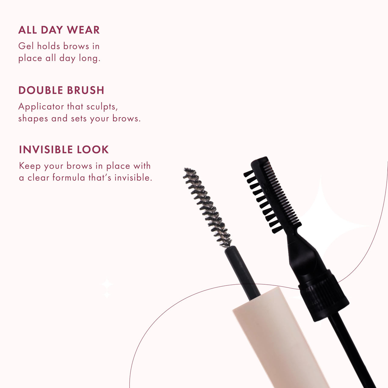 Rufa Beauty FixMyBrow + Hair Gel Clear Strong-Hold Gel for Brows & Flyaway Control | non sticky & non greasy | perfect for everyday use | for sleek bun and lifted eyebrows | eyebrow gel | hair finishing stick | anti frizz baby hair fixer | feathered eyebr