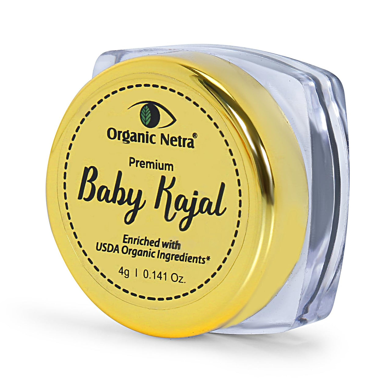 Organic Netra Baby Kajal Water Resistant, Smudgeproof 4g and Organic Netra Glycerine for Face 200ml (Pack of 1)