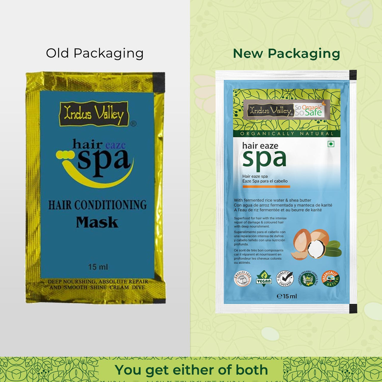 INDUS VALLEY BIO Organic Indigo Powder (Indigofera Tinctoria) with Color Recipe Book and Hair Eaze SPA free (100g+15ml)