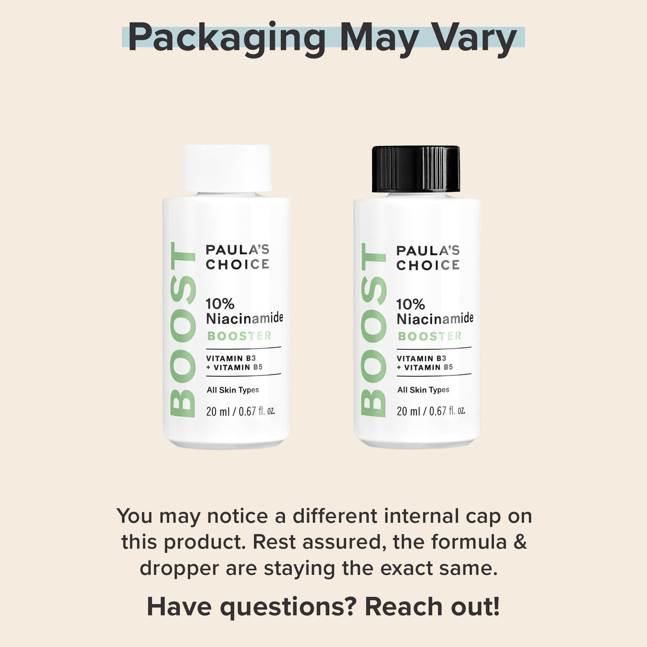 Paula's Choice BOOST 10% Niacinamide Booster, Vitamin B3, Vitamin C & Licorice Extract Serum, Pore Minimizer, Full Size 20 ml