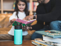 Simple Modern Water Bottle with Straw Lid Vacuum Insulated Stainless Steel Metal Thermos Bottles | Reusable Leak Proof BPA-Free Flask for Gym Sports | Summit Collection | 22oz, Midnight Black - Midnight Black