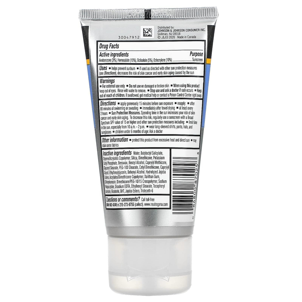 Neutrogena Sport SPF 70 Face Sunblock Lotion For Normal, 2. 5 Oz, 1 Count