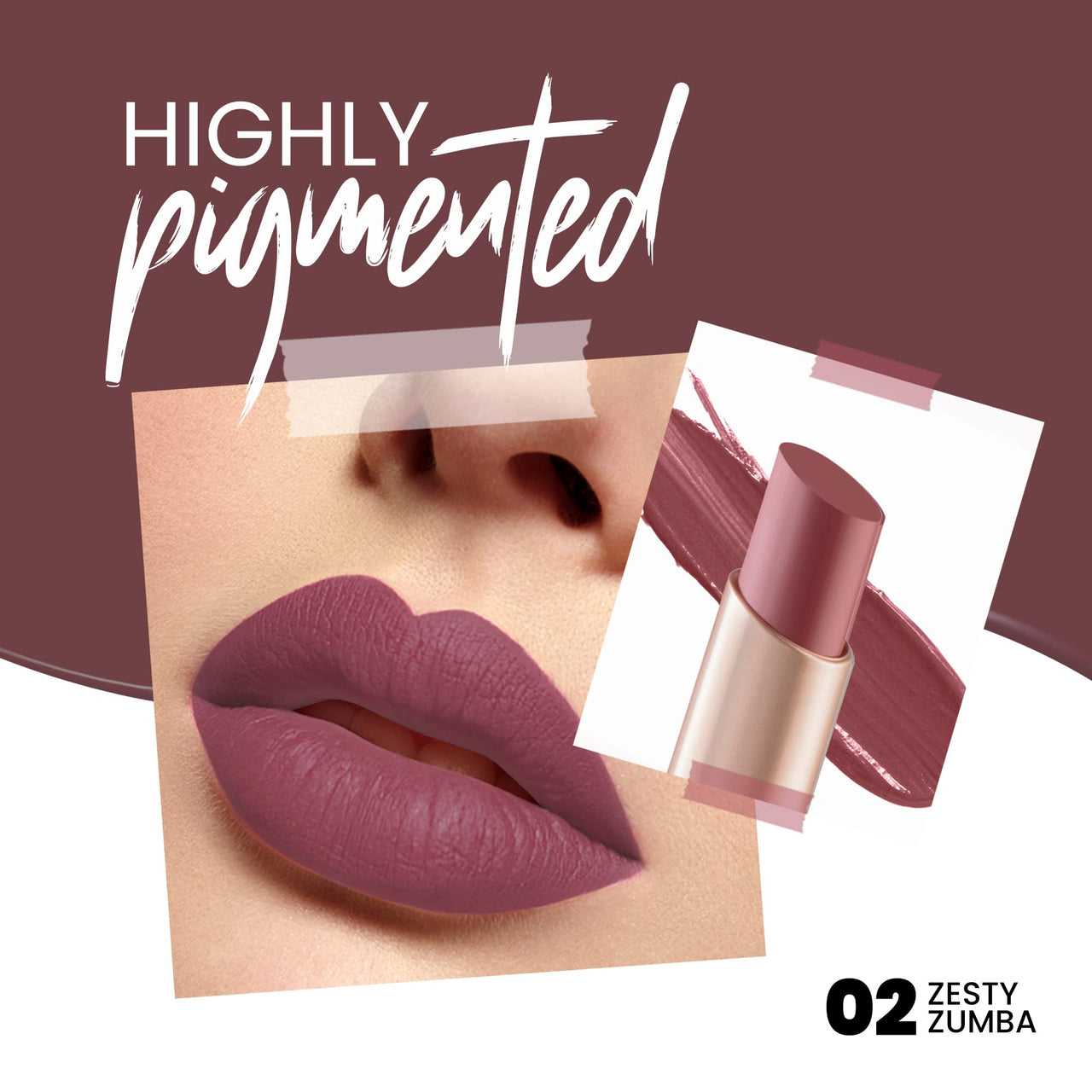 MARS Fabulash Volumising Mascara & MARS Creamy Matte Long Lasting Lipstick for Women Combo