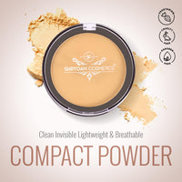 Shryoan Infinite Waterproof Compact Powder| Hides Imperfections, Blends Effectively, Matte Finish and Pressed Powder for All Skin Types (16g) (Ivory Cream)