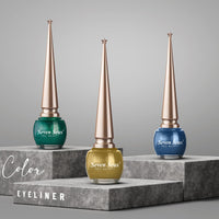 Seven Seas Liquid Color Eyeliner - 5ml | Waterproof | Smudgeproof | Long Lasting | Eyeliner for Women (Silver, 5ml)