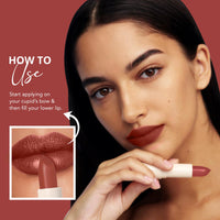 Carlton London Velvet Satin Glitterati Bullet Long Stay Lipstick |Enriched with Vitamin E, Castor oil | Intense Colour, Moisturised Lips, Smooth & Light |Upto 8 hrs - 4Gm. (mimosa)