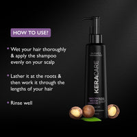 Godrej Professional Keracare Smooth Renew Shampoo | For Unruly Hair | Enriched with Macadamia Oil | 250ml