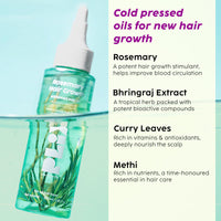 PLIX - THE - PLANT FIX Rosemary Hair Growth Advanced Hair Oil | With Rosemary & Bhringraj Extract l Reduces Hair Fall 100ml