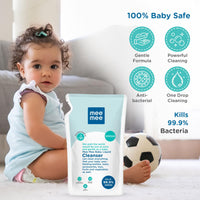Mee Mee Baby Liquid Cleanser 500ml, Anti-Bacterial Kills 99.9% Germs | For Baby Bottles, Nipples, Accessories, Toys, Fruits & Vegetables | No Alcohol, One Drop Cleaning, Dermatologically Tested