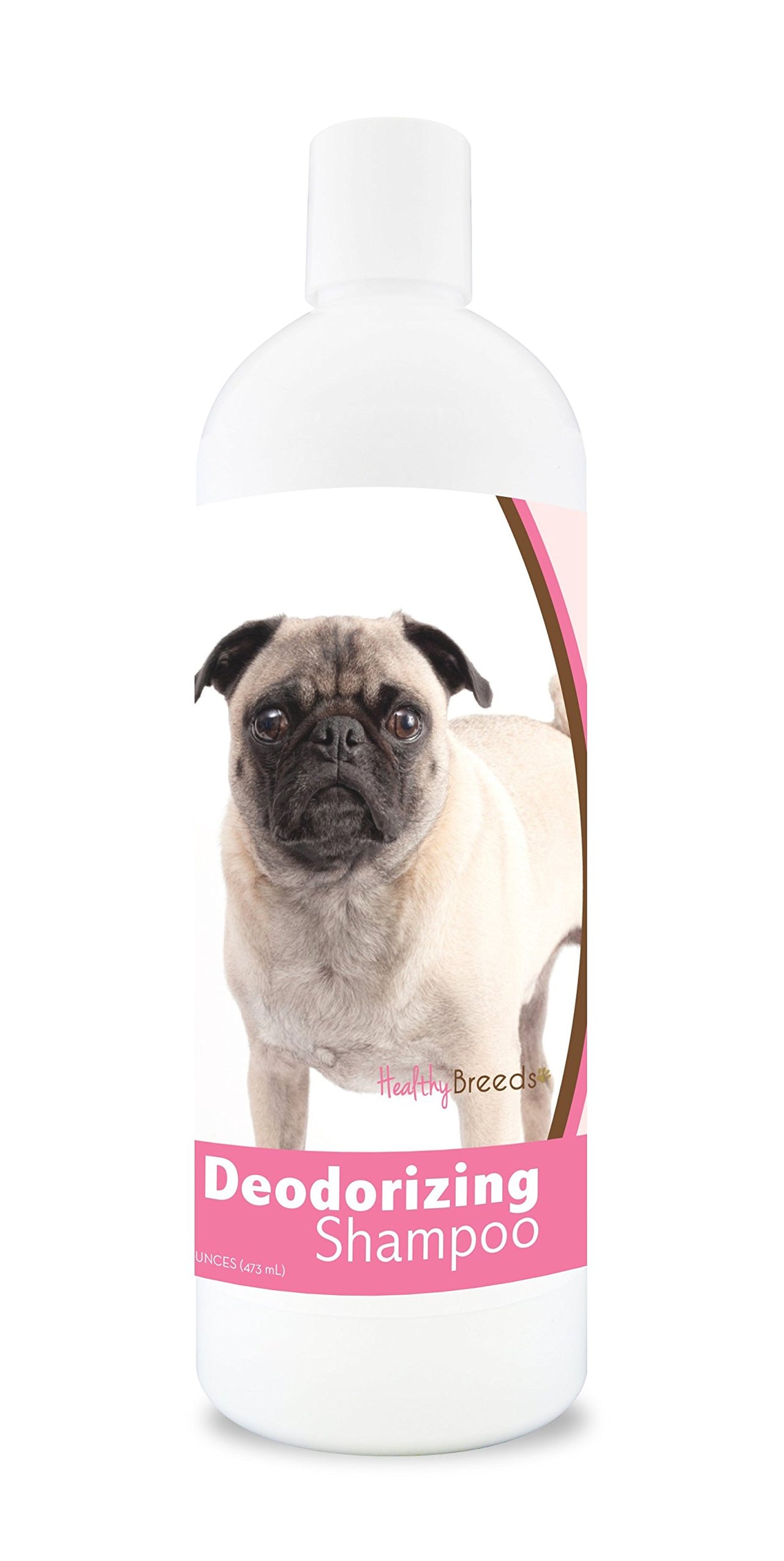Healthy Breeds Pug Deodorizing Shampoo 16 oz Pug, Brown
