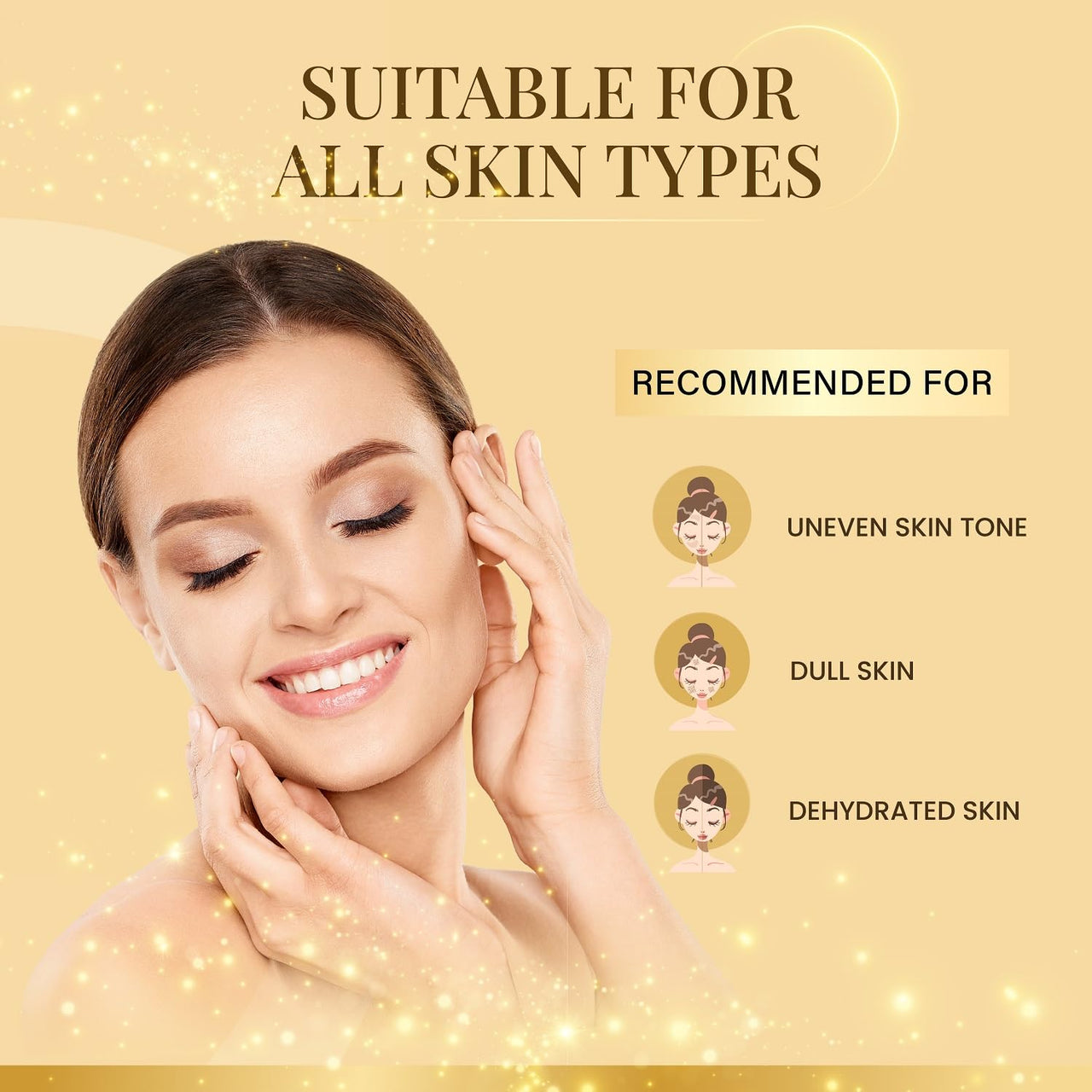 Ozone Illuminous Gold Facial Kit For Men & Women | Ideal For All Skin Type | 6 Easy Step Facial Kit For Natural Golden Glow, Radiant & Luminous Skin (Pack of 2)