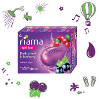 Fiama Gel Bar Blackcurrant And Bearberry for Radiant Glowing Skin, 375g (125g - Pack of 3), with Skin Conditioners, Soap for Women & Men, For All Skin Types