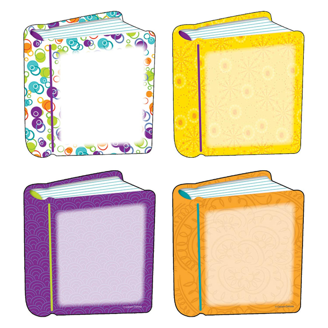 Carson Dellosa 36-Piece Book Bulletin Board Cutouts, Library Décor, Language Arts Classroom Décor, Book Cutouts for Bulletin Board, Reading Comprehension & ELA Classroom Decorations Books
