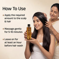 Vedix Keshamrut Herbs Infused Hair Oil for Men & Women I Control Hair Fall & Boost Hair Growth I 16+ Whole Herbs, Leaves & Flowers I No Mineral Oils & Chemicals (200ml)