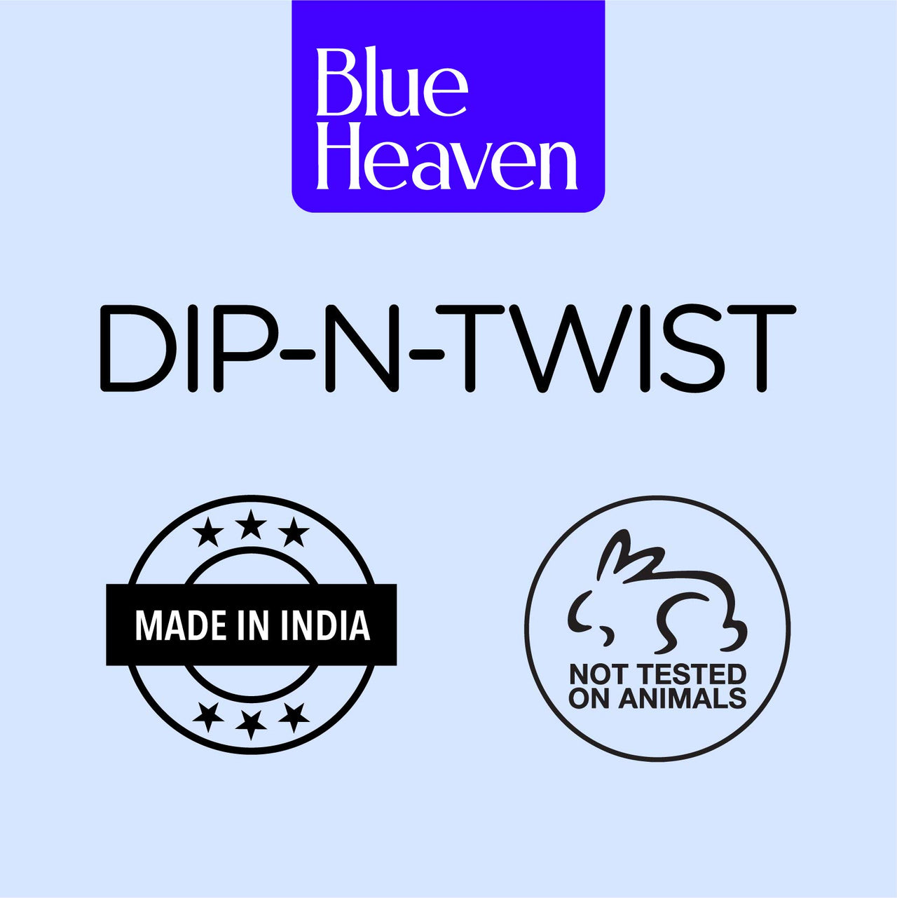 Blue Heaven Dip & Twist Nail Polish Remover, Infused with Vitamin E and Almond Oil, Acetone Free, Gentle Nail paint Remover, 40ml