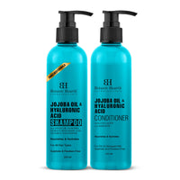 Botanic Hearth Jojoba & Hyaluronic Acid Shampoo 200ml with Conditioner 245 ml Set Pack of 2