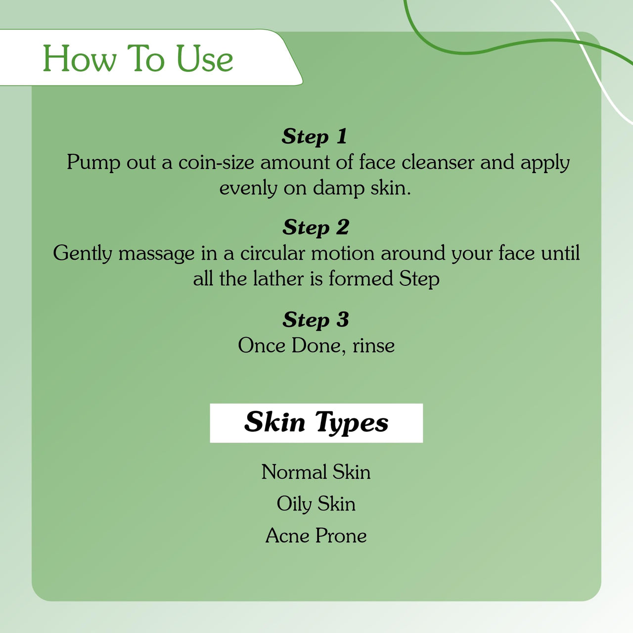 BAKE 2% Salicylic Acid Face Wash For Oily Skin with Green Tea | Sulphate free, Anti Acne Gentle Face Cleanser | Controls Oil & Sebum Production | 100ml (Fresh)