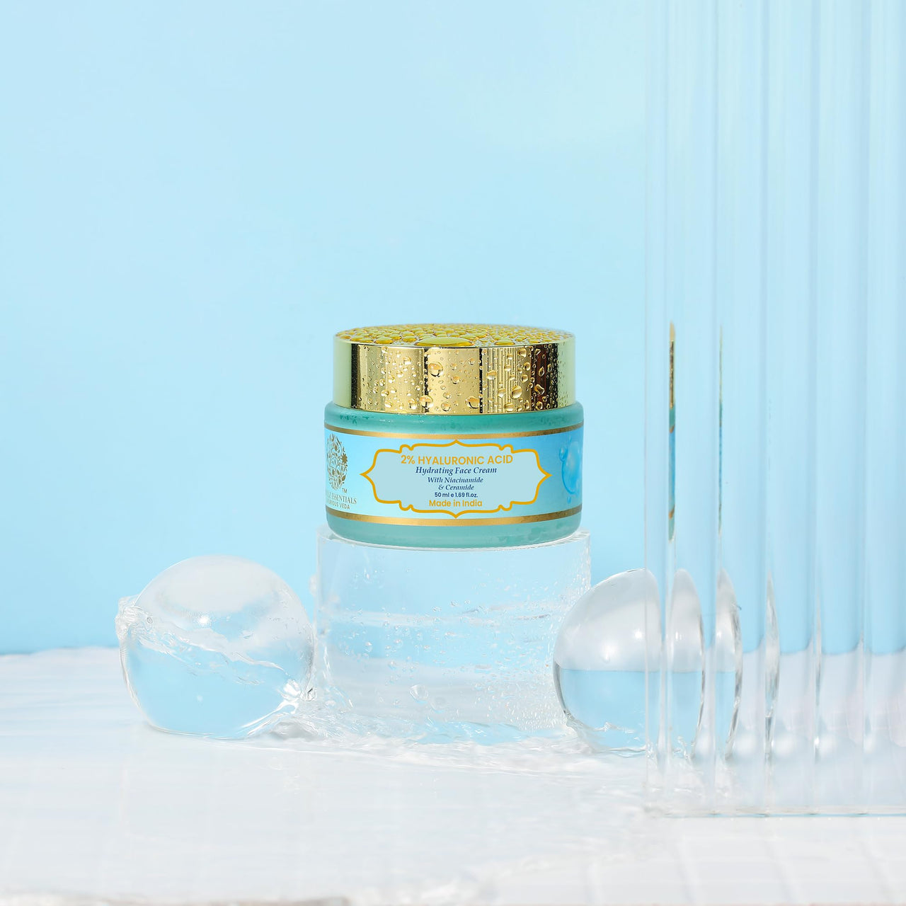 RYLLZ ESSENTIALS 2% Hyaluronic Acid & Ceramide Face Moisturizer | Hydrating Face Cream | with 5% Niacinamide, Aloe Vera & Vitamin E | for Intense Hydration, Barrier Repair Cream, Glowing Skin & Fine Lines | 24 hours long lasting Hydration | non-sticky & l