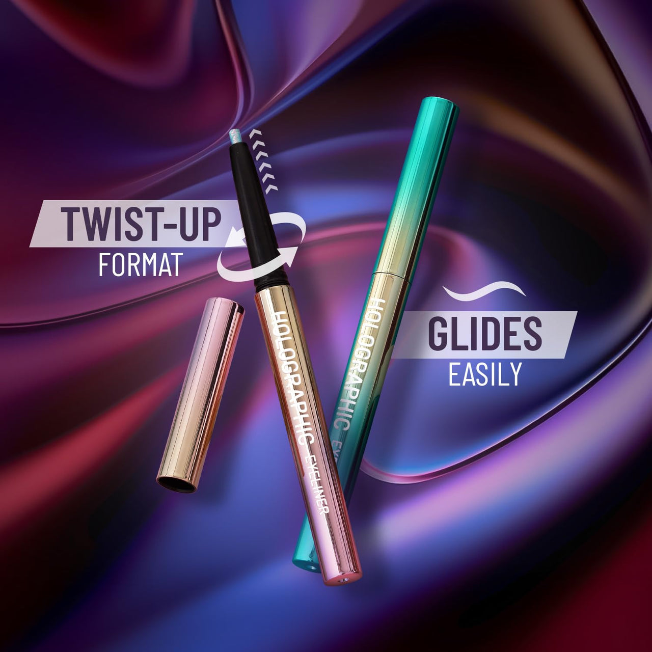 Swiss Beauty Holographic Shimmery Eyeliner | Waterproof, Smudge proof, Long lasting eyeliner with easy application | Shade- Nouthern Light, 0.2g