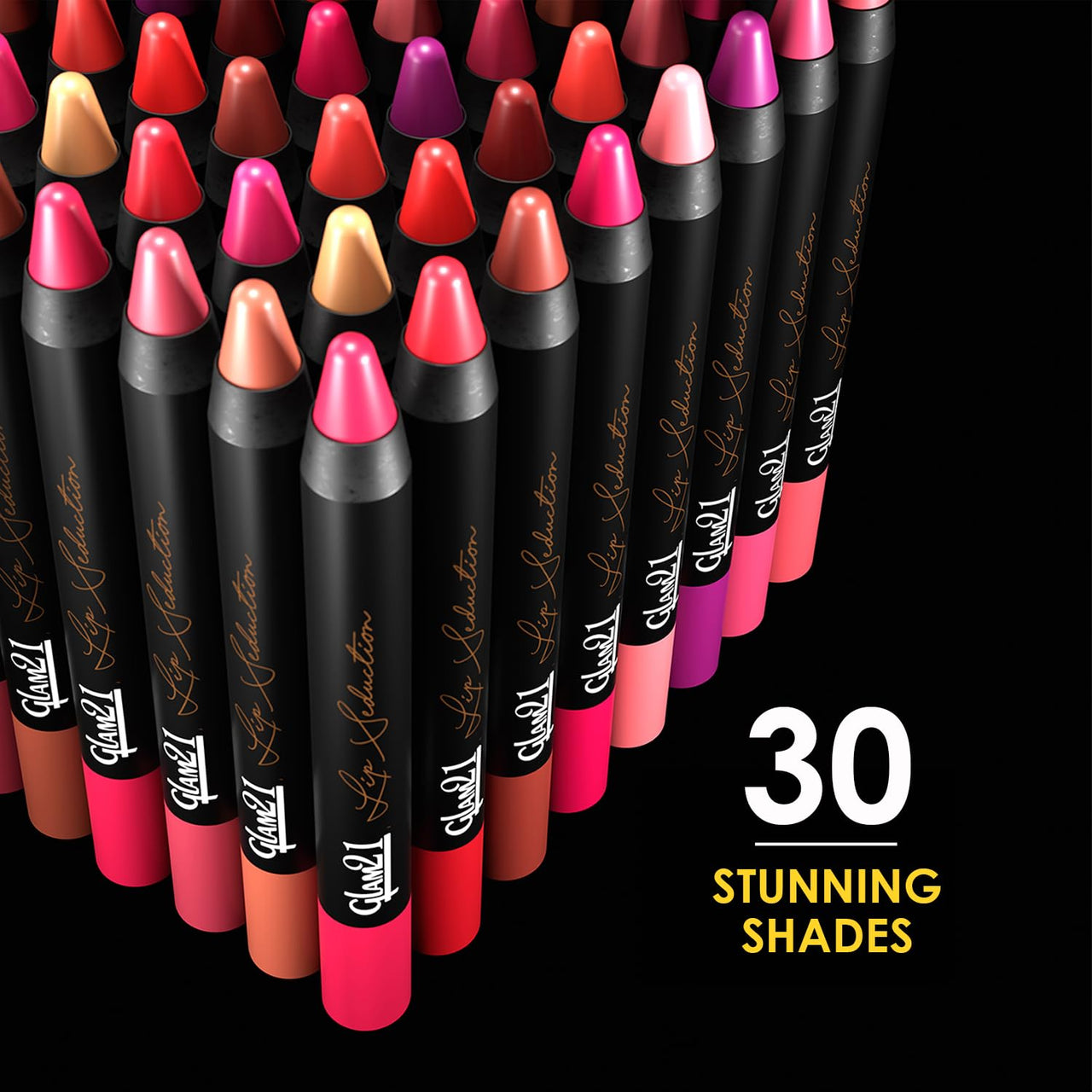 Glam21 Lip Seduction Non- Transfer Crayon Lipstick up to 12 Hours Stay | Lightweight & Longlasting|Creamy Matte | Smudge Proof - 2.8gm|Purple Mousse|12