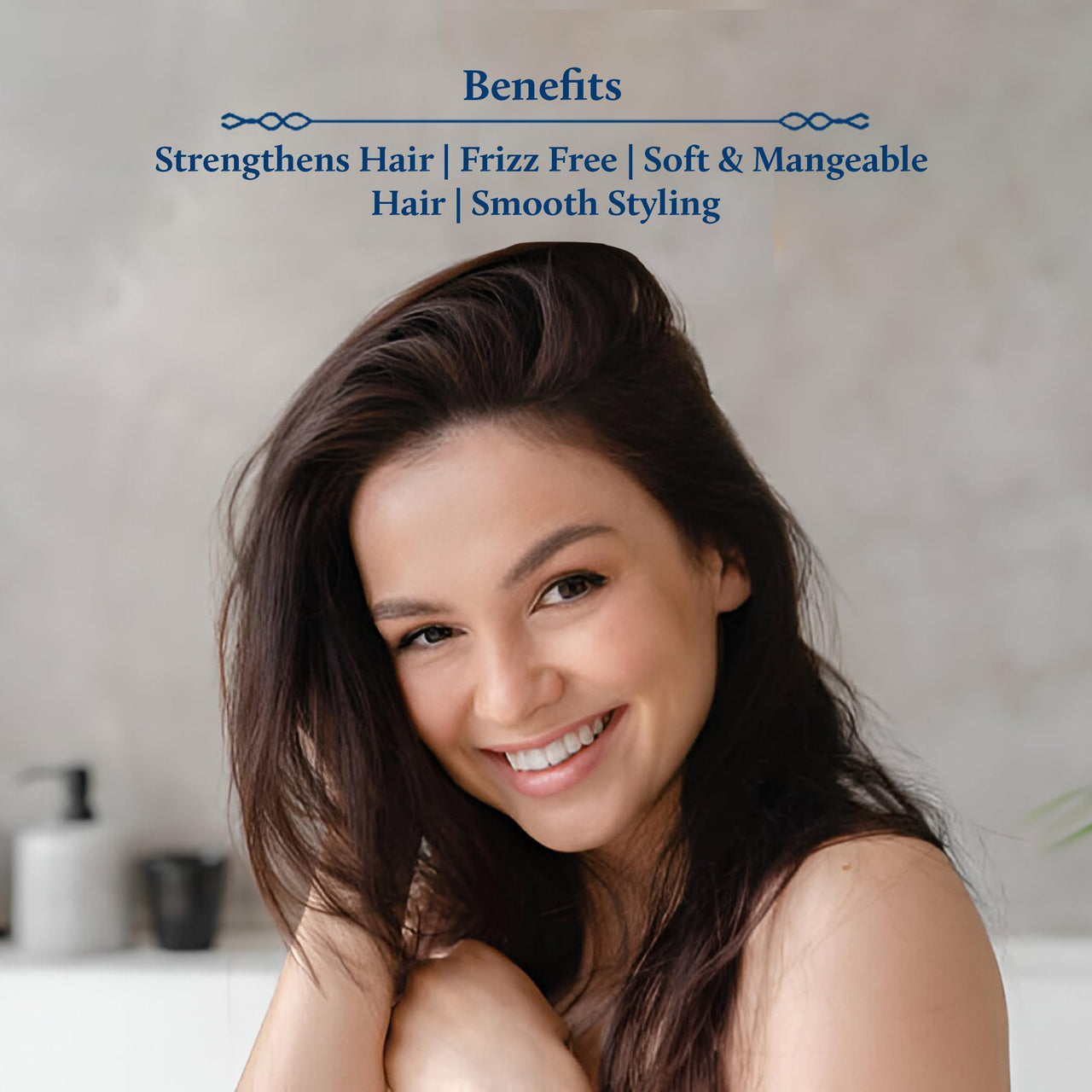 Blue Nectar Rosemary Hair Gel for Curly & Frizzy Hair | Plant Based Keratin Hair Moisturizer for Women & Men | Suitable for All Hair Types (12 Herbs, 50ml)