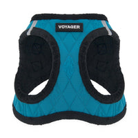Voyager Step-In Plush Dog Harness  Soft Plush, Step In Vest Harness for Small and Medium Dogs by Best Pet Supplies - Harness (Turquoise Plush), L (Chest: 18 - 20.5