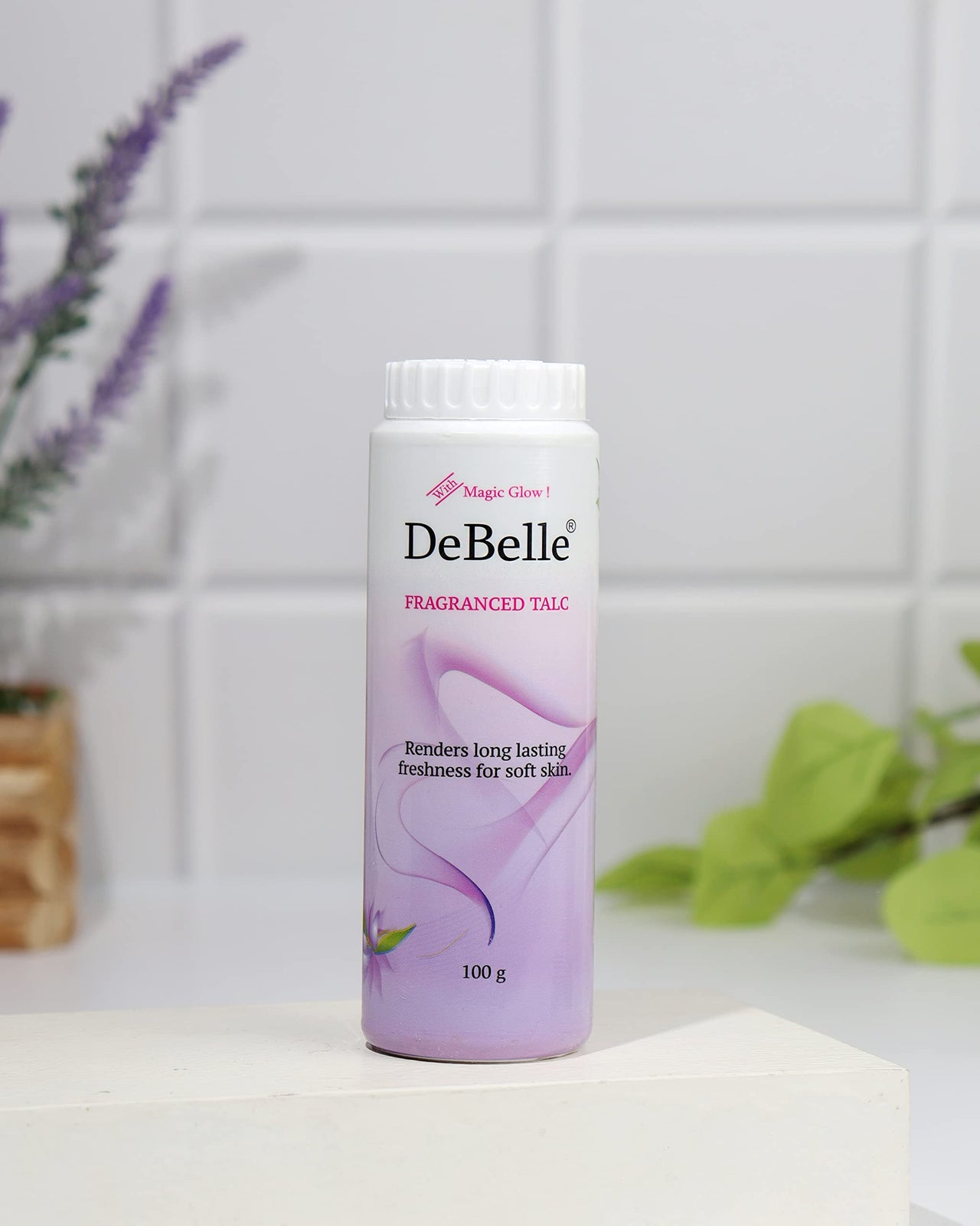DeBelle fragrance Talc, White, 100 g (Pack of 2)