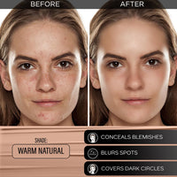 FACESCANADA Rose Glow Kit Medium Coverage Rose Gold Strobe Cream (30Ml) + Warm Natural All Day Hydra Matte Mini Foundation (15Ml) Makeup Kit For Women (Combo Pack Of 2)