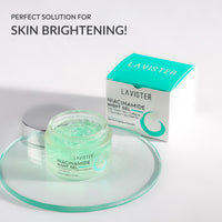 LAVISTER Niacinamide Night Gel for Acne Prone Skin With Peptides, Green Tea, Caffeine,Niacinamides, Tea Tree Oil | Fades Dark Spots, Acne Scars| Improves Skin Hydration| Suitable for All Skin Types | 50g