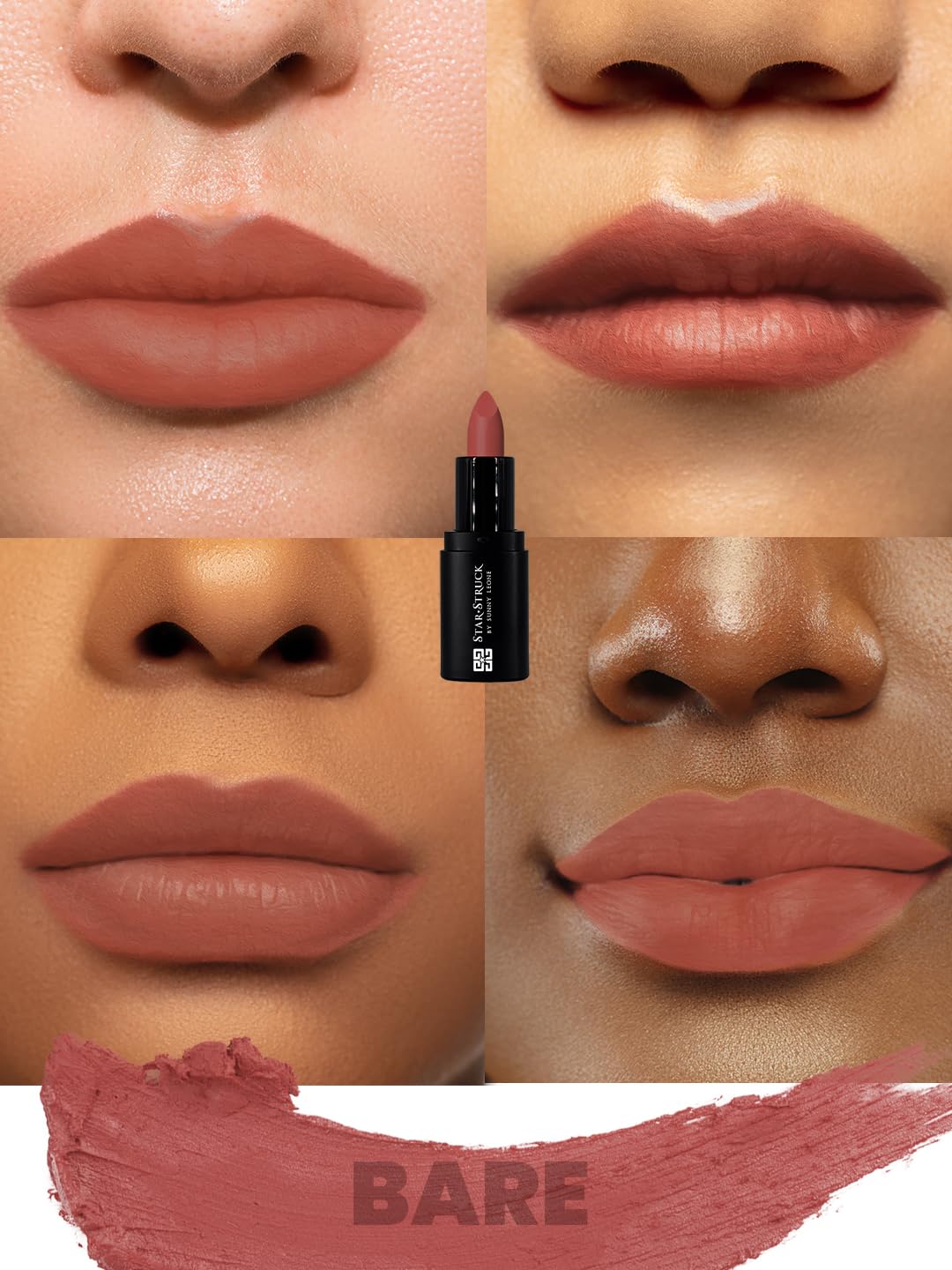 StarStruck by Sunny Leone Mini BFF Lipstick - Bare | 1.6gms