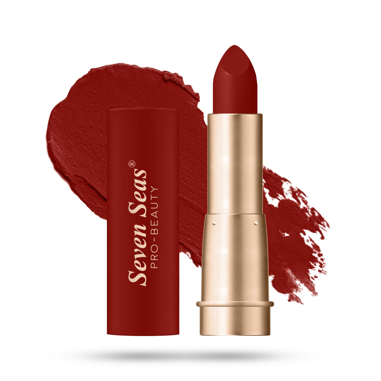 Seven Seas Stay Classy Matte Lipstick Full Coverage Long Lasting Lipstick | Smooth Application | Transferproof & Smudge Proof | Highly Pigemented Lipstick for Women (Amarathan Red)