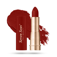 Seven Seas Stay Classy Matte Lipstick Full Coverage Long Lasting Lipstick | Smooth Application | Transferproof & Smudge Proof | Highly Pigemented Lipstick for Women (Amarathan Red)