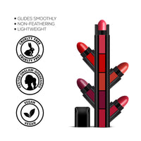 RENEE FAB 5 Matte Finish 5 in 1 Lipstick 7.5G & RENEE Fab Face Nude - 3 in 1 Makeup Stick With Eye Shadow, Blush & Lipstick, Enriched With Vitamin E 4.5g