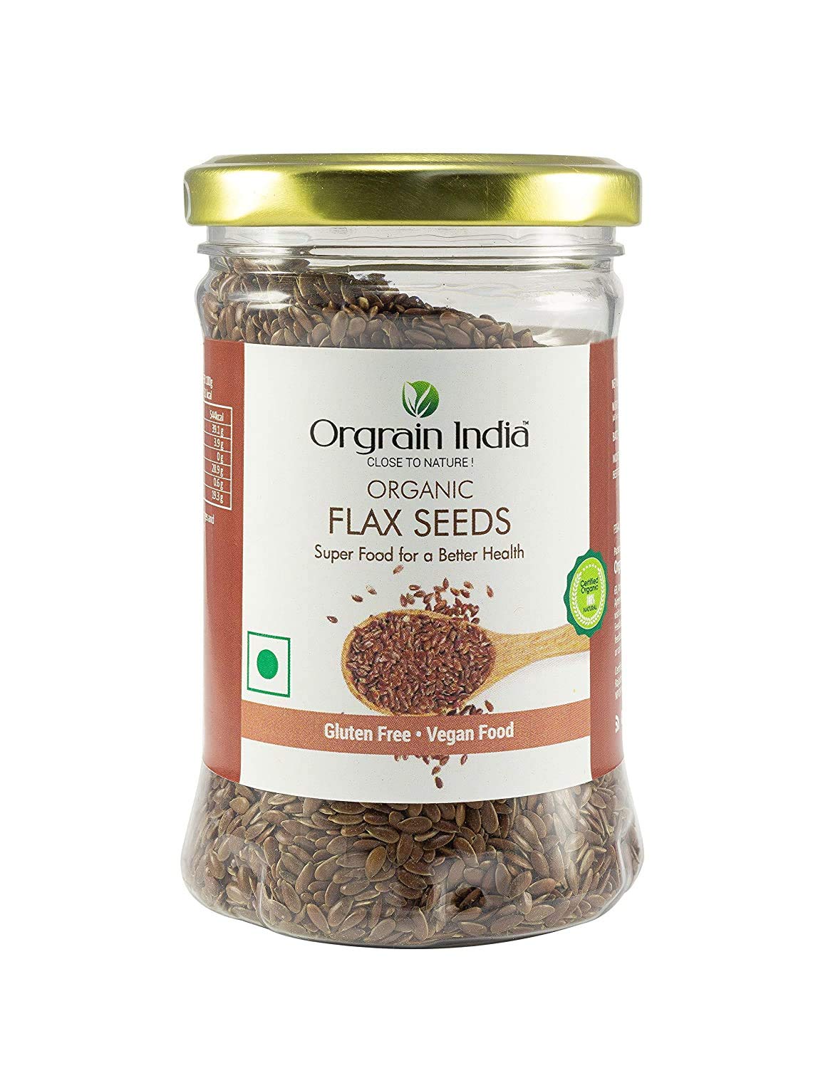 Orgrain India Organic Omega Meal Mix, Healthy Gift Hamper (Chia Seeds 150g, Flax Seeds 150g, Pumpkin Seed 140g, Watermelon Seeds 140g, Sunflower Seed 140g, Quinoa Seed 200g)