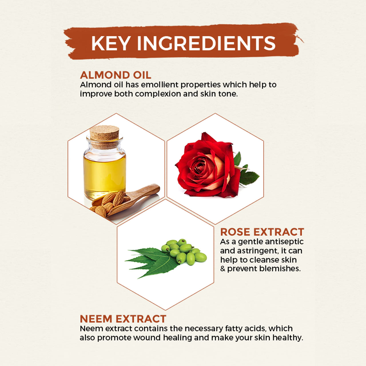 Oshea Herbals Rosemoist Face Moisturising Cream for All Skin Types | Improves Skin Firmness & Radiance with 24 Hrs Moisturising | Enriched with Almond Oil, Rose & Neem Extract | Paraben Free 100g