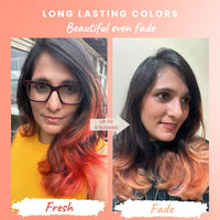 2.Oh! Italian- Peach Hair Color For Women & Men | Ammonia-Free DIY Semi Permanent Hair Color | Enriched with Argan Oil | Lasts upto 6-8 Washes | Pack of 2