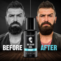 Mancode Beard Growth Oil for Men - 60ml More Beard Growth, With Cedarwood & Rose Mary Natural Oils including Vitamin E, Nourishment & Strengthening, No Harmful Chemicals