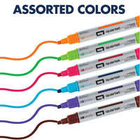 Quartet Glass Board Dry Erase Markers, Premium, Bullet Tip, Assorted Colors, 6 Pack (79556) 6 Count (Pack of 1)