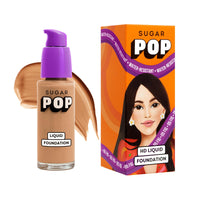 SUGAR POP Liquid Foundation - 05 Fig - 30 ml | Water Resistant | Lasts Upto 10 Hrs | Super Matte | Full Coverage