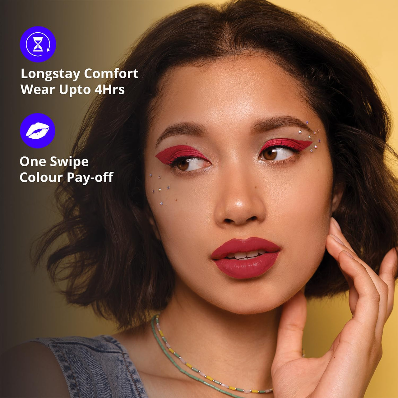 Blue Heaven Get Matte Lipstick | Soft Matte Finish and Lightweight Formula | Intense Pigment | Long-Lasting Lipsticks For Women | 102 | 4GM