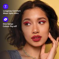 Blue Heaven Get Matte Lipstick | Soft Matte Finish and Lightweight Formula | Intense Pigment | Long-Lasting Lipsticks For Women | 102 | 4GM