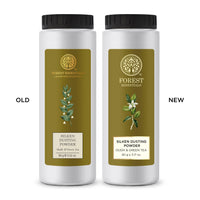 Mountain Valley Springs India Private Limited Forest Essentials Silken Dusting Powder Oudh & Green Tea | Natural Dusting Powder For Refreshing & Scented Skin | Talc-free | 90 g