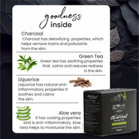 Globus Naturals Charcoal Men Face Wash & Facial Kit Combo, Anti Pollution Formula, For Normal to Oily Skin