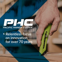 Blade Bank, Used Razor Blade Disposal with Wall Mount, Safely Dispose of Used Blades, Keep Blades Out of Trash Bags, Off of Floors, and Away from Other Hazardous Locations, Yellow (BH00206) Pacific Handy Cutter Blade Bank with Wall Mount